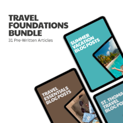 Travel Foundations Bundle – 31 Pre-Written Articles