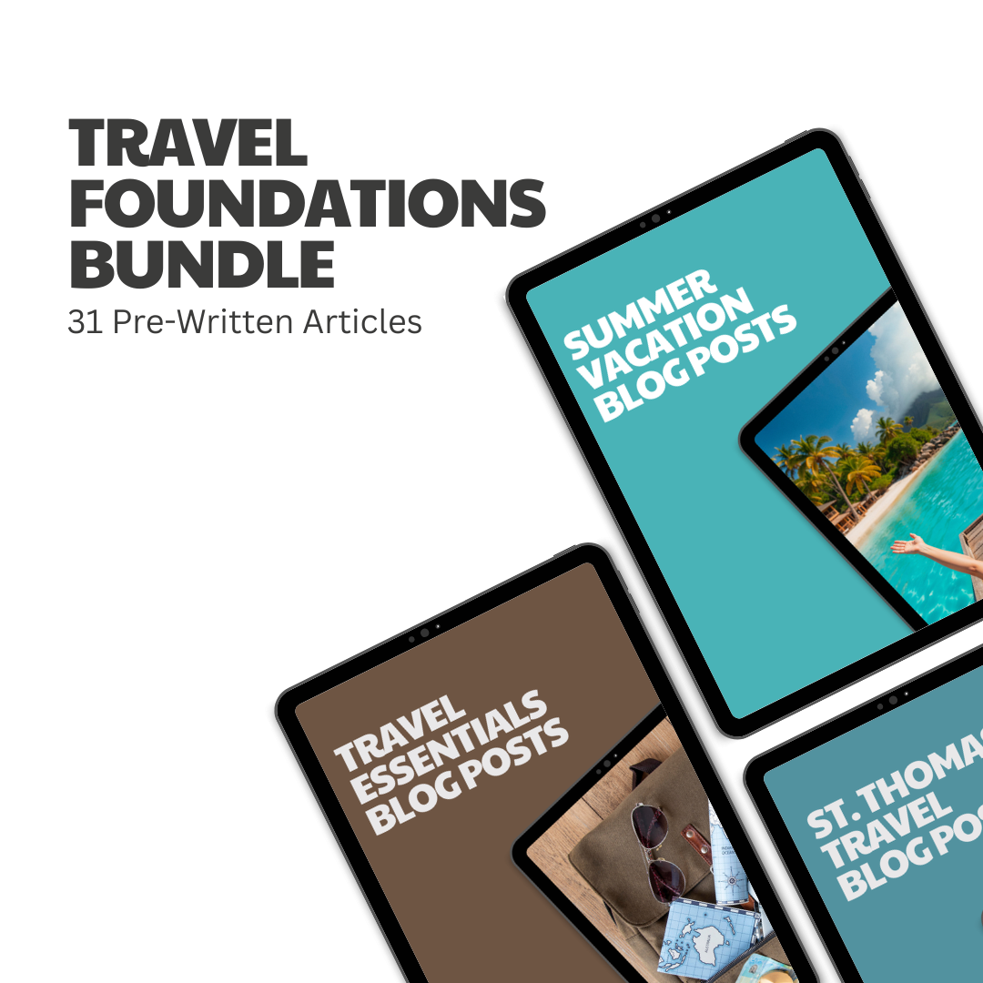 Travel Foundations Bundle – 31 Pre-Written Articles